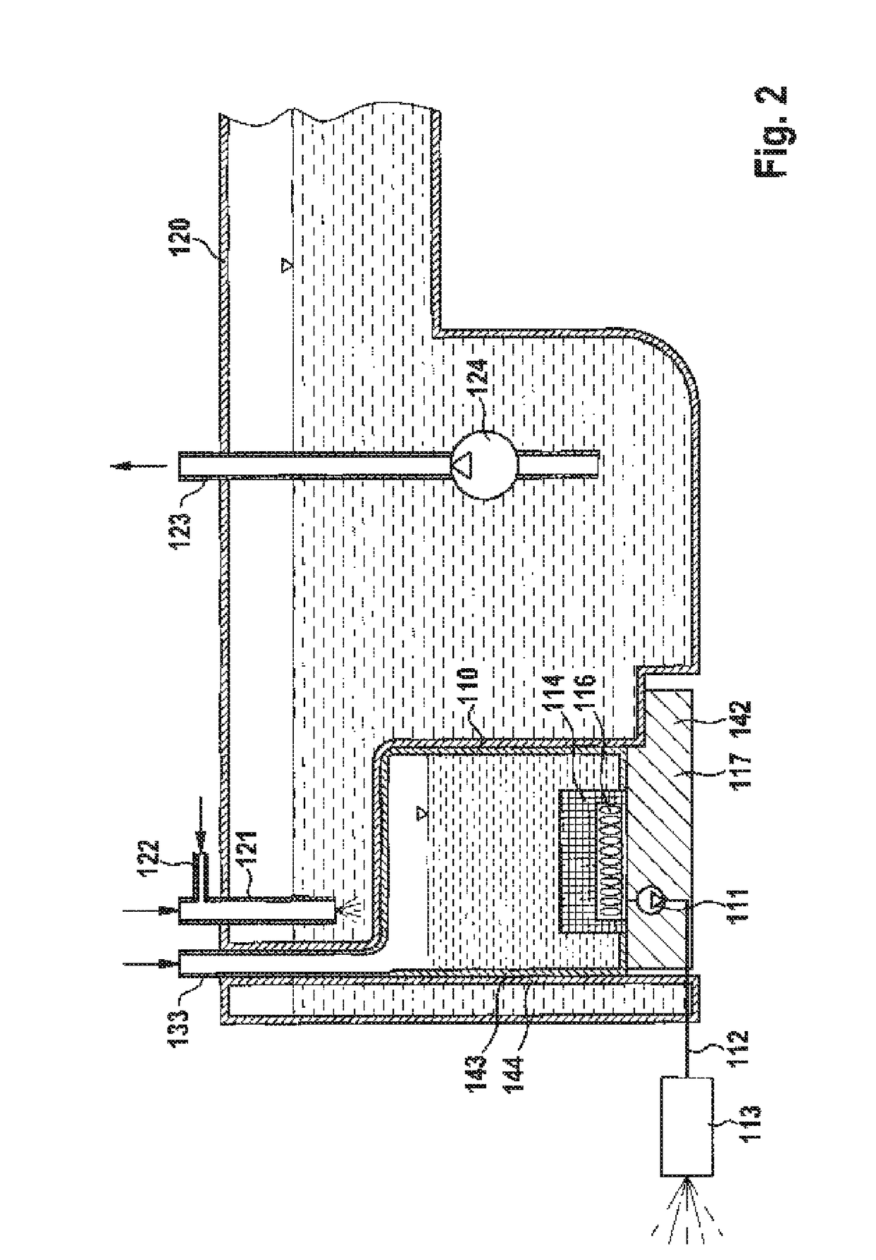 Container assembly for a motor vehicle