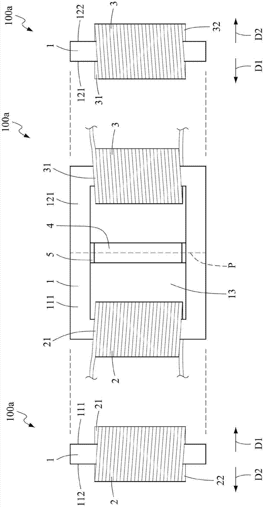 Inductance device with common-mode and differential-mode inductance functions