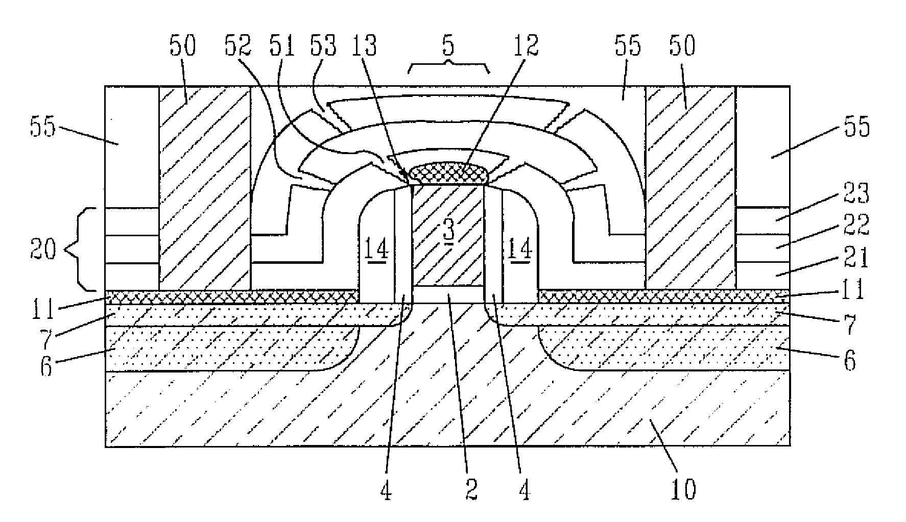 Barrier dielectric stack for seam protection