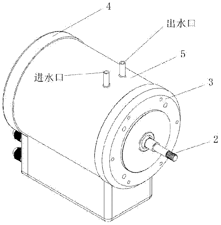 Water cooling motor