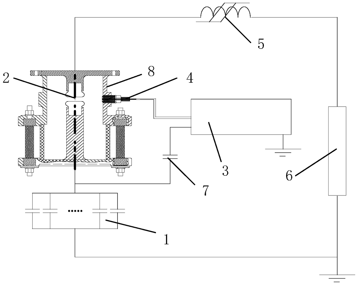 A circuit and method for prolonging the service life of a two-electrode gas switch