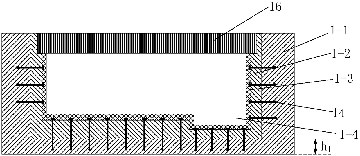 Mine downhole oil-gas storage cavern and construction method thereof
