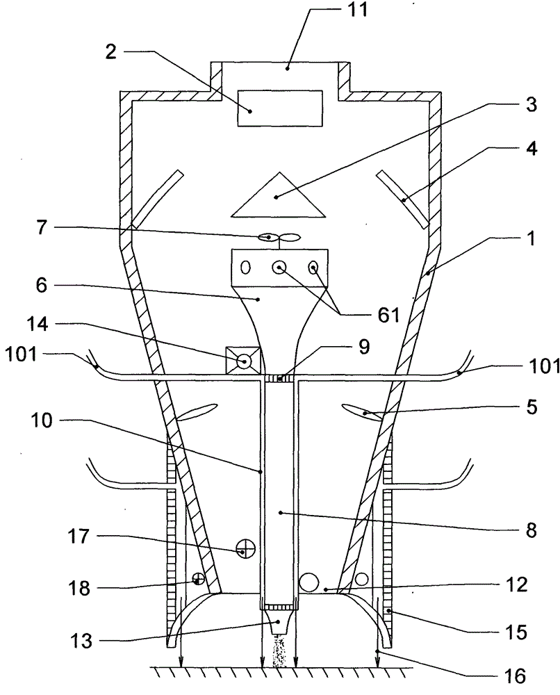 A laser cladding nozzle