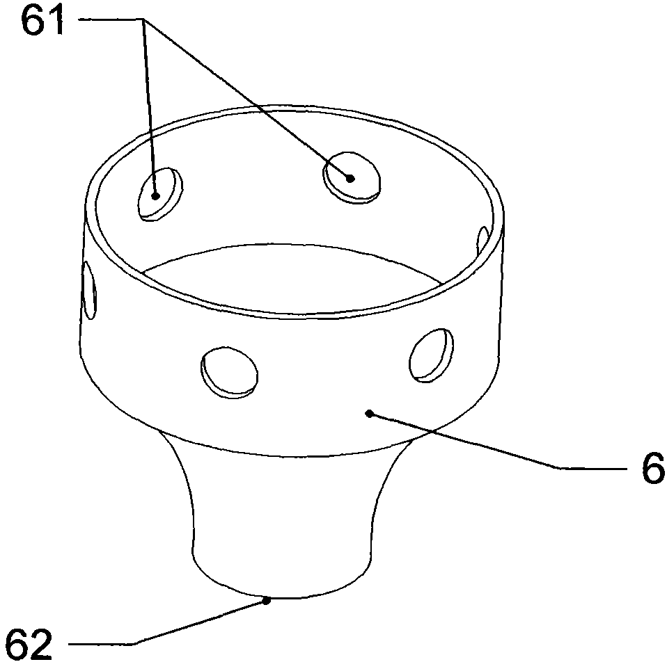 A laser cladding nozzle