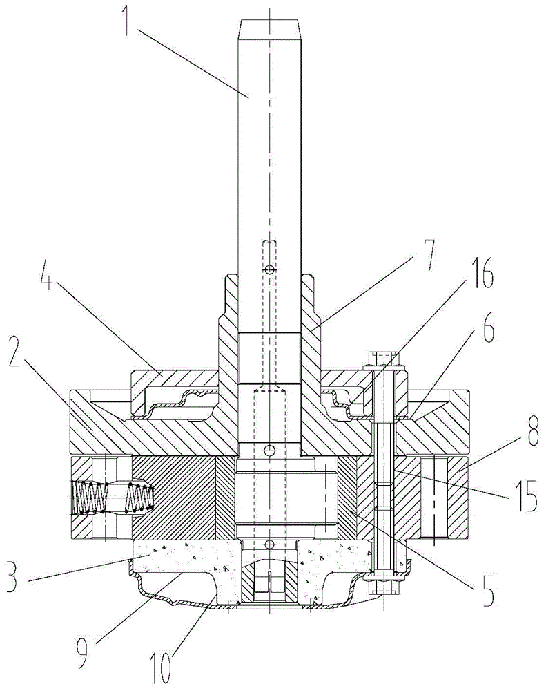 Compressor pump body structure and compressor