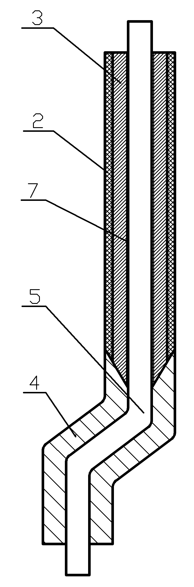 Insulating structure for rotor coil for high-voltage wound rotor motor