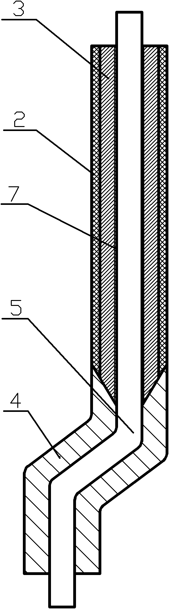 Insulating structure for rotor coil for high-voltage wound rotor motor