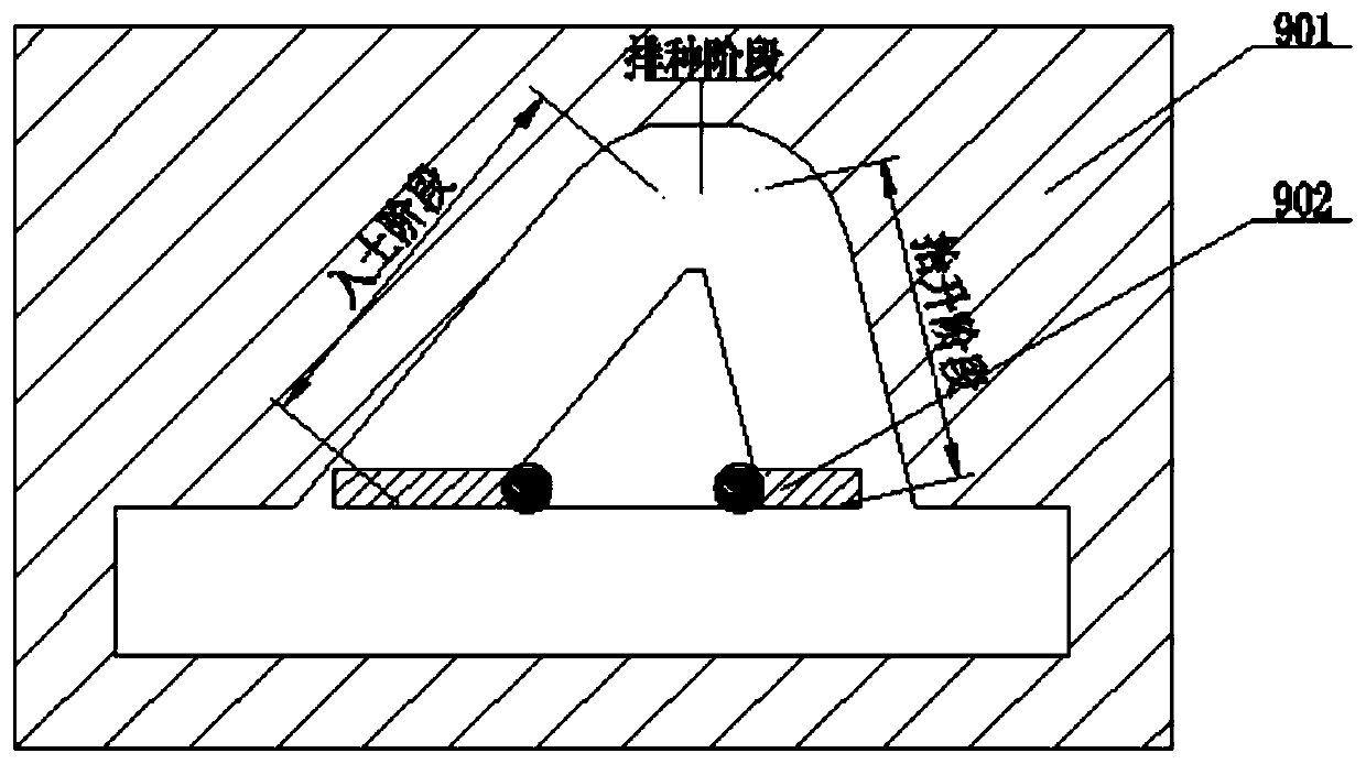 Driving device for hole-type sowing and fertilization