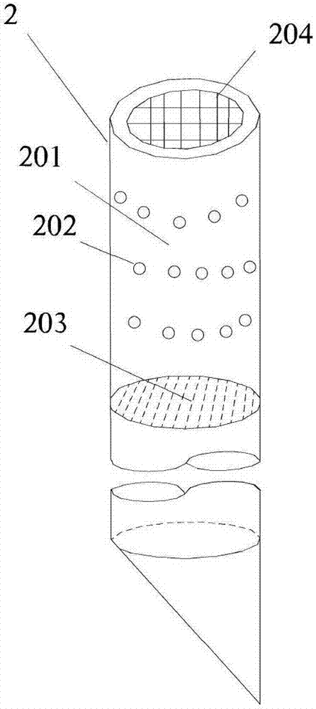 An ecological slope protection structure for ionic rare earth mines