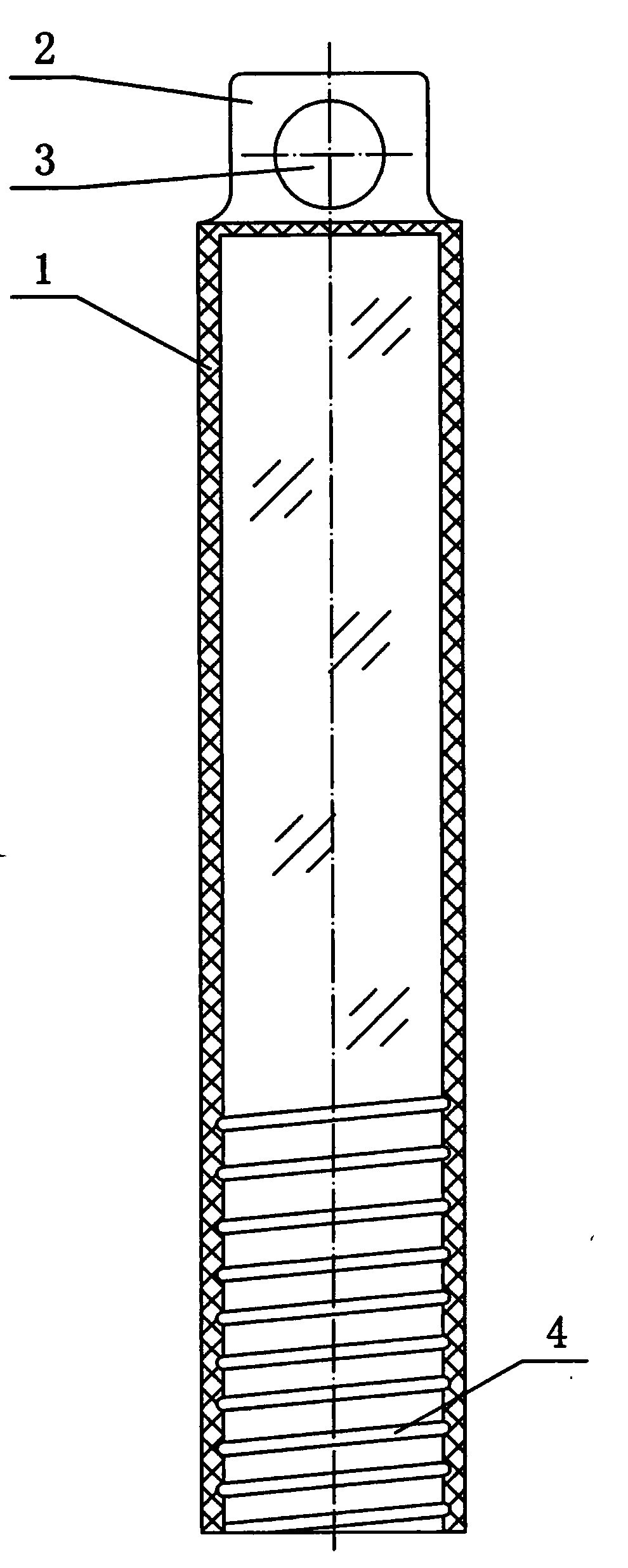 Drill bit packaging tube with positioning function