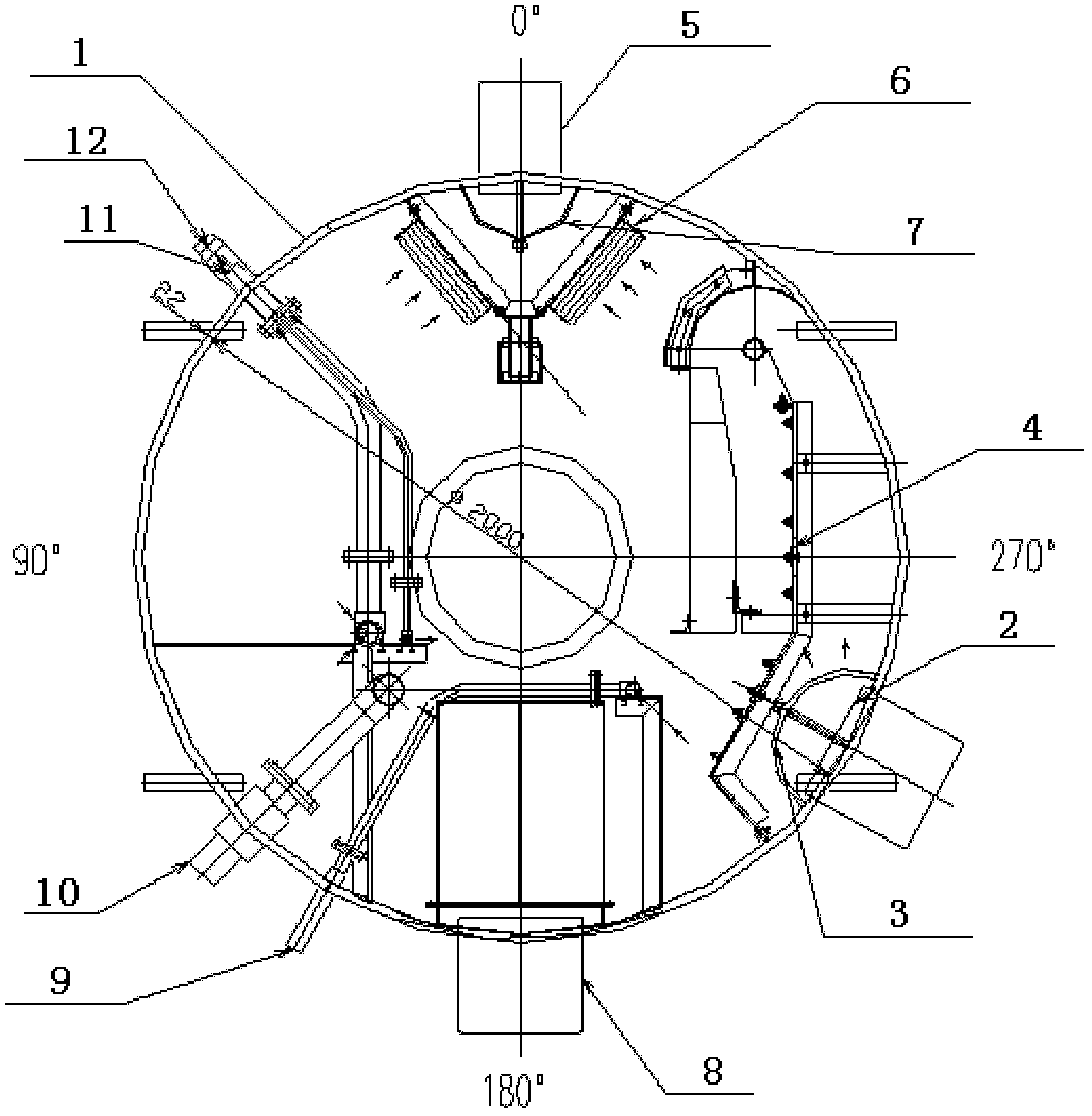 Steam and water separation device for steam dome