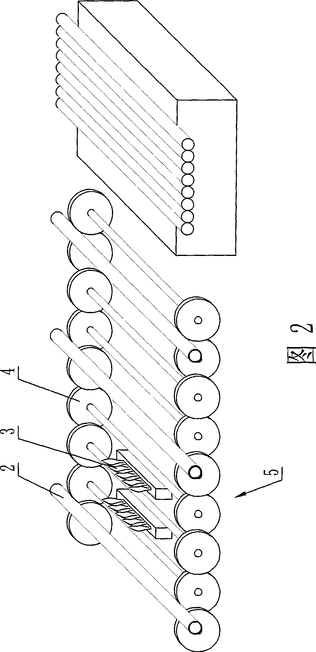 Bending, fusing, softening method for fluorescent lamp finned coil