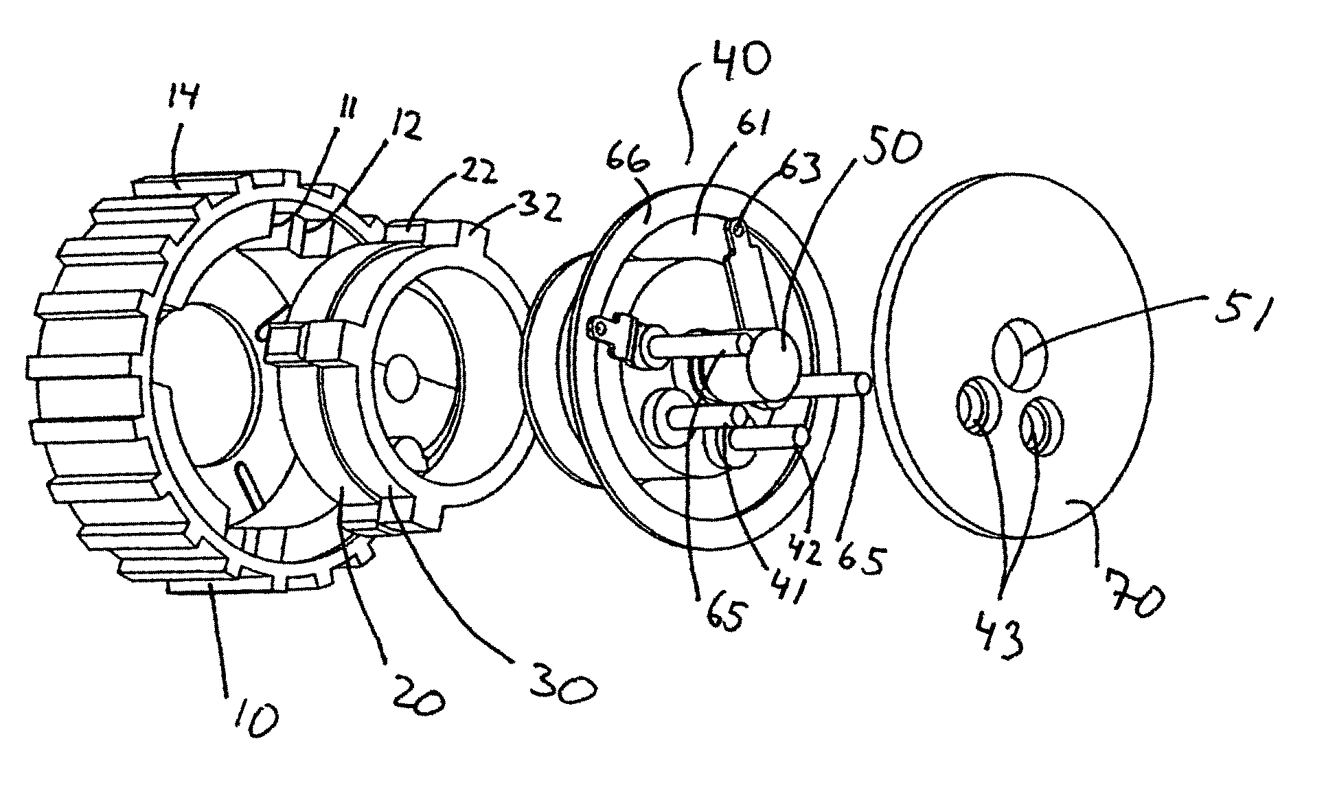 Combined roller and push switch assembly