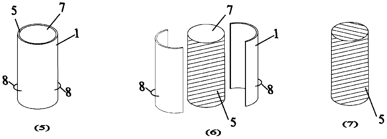 Cohesive soil sample preparation device for soil test and use method