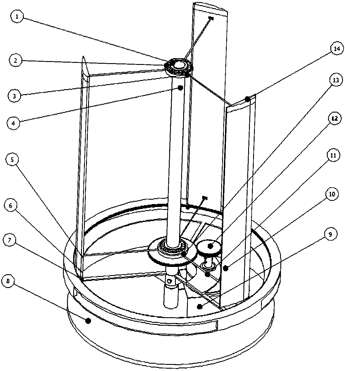 Vertical axis wind turbine with rotating cylinder at leading edge