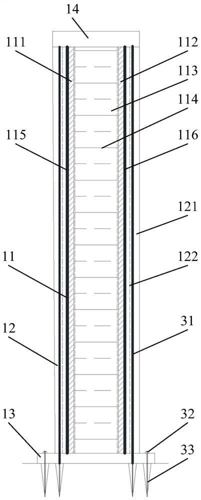 An emergency anti-blast wall