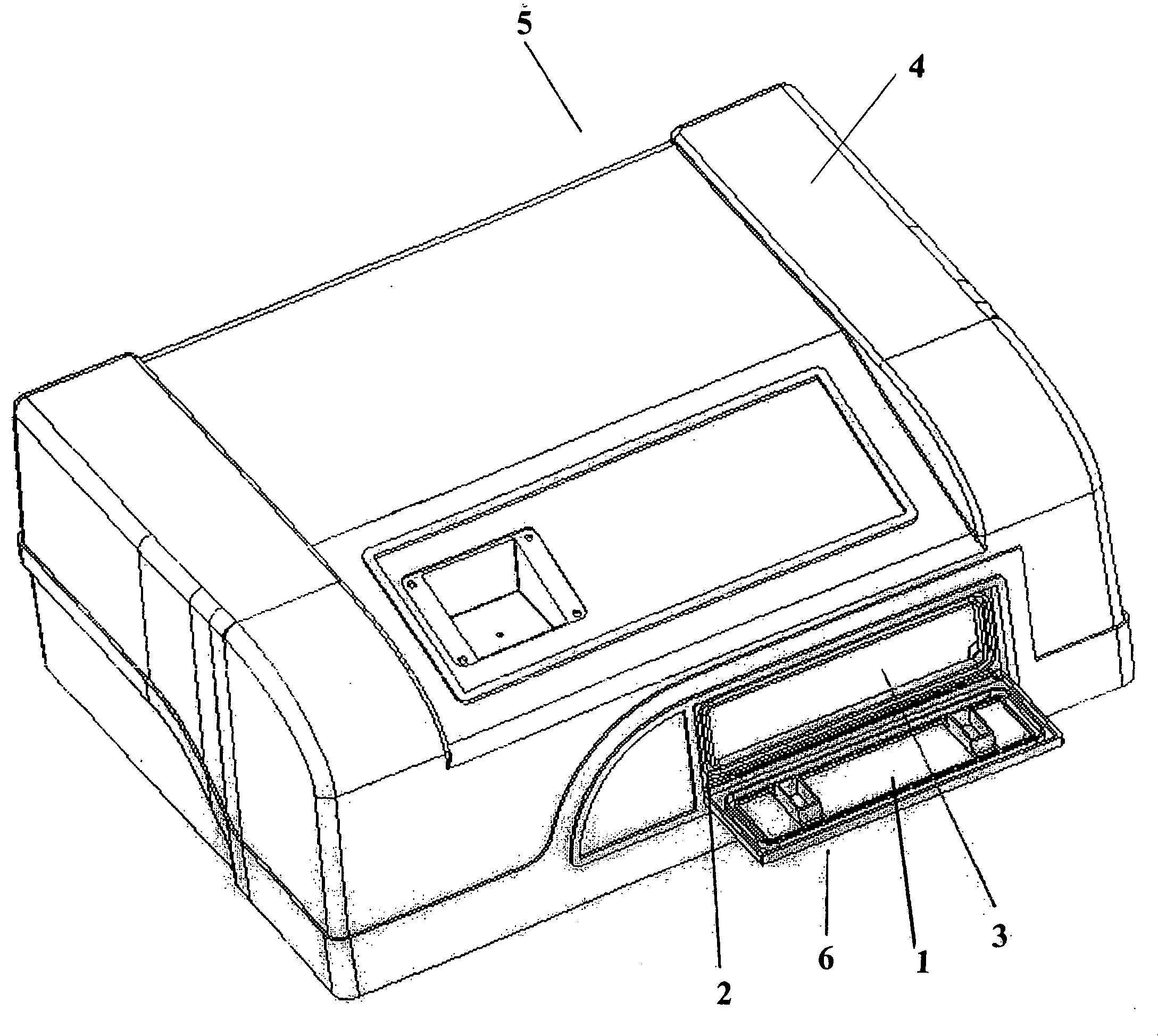 Door assembly for a semi-automatic micro-hole plate single-photon counter