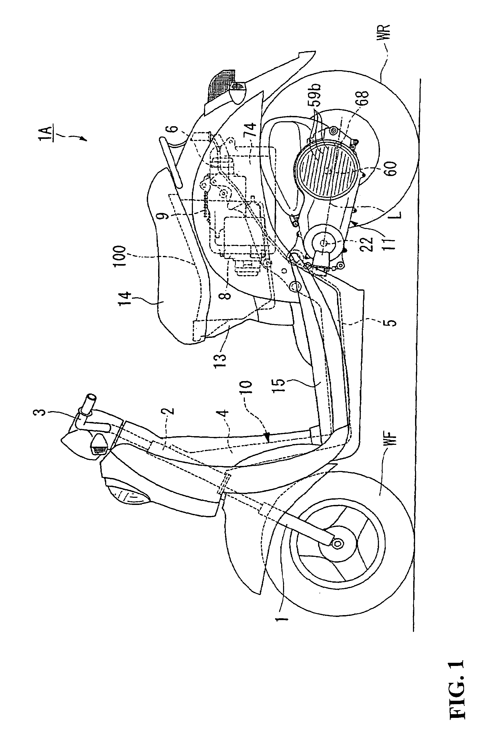 One-way clutch device and motorcycle using the same