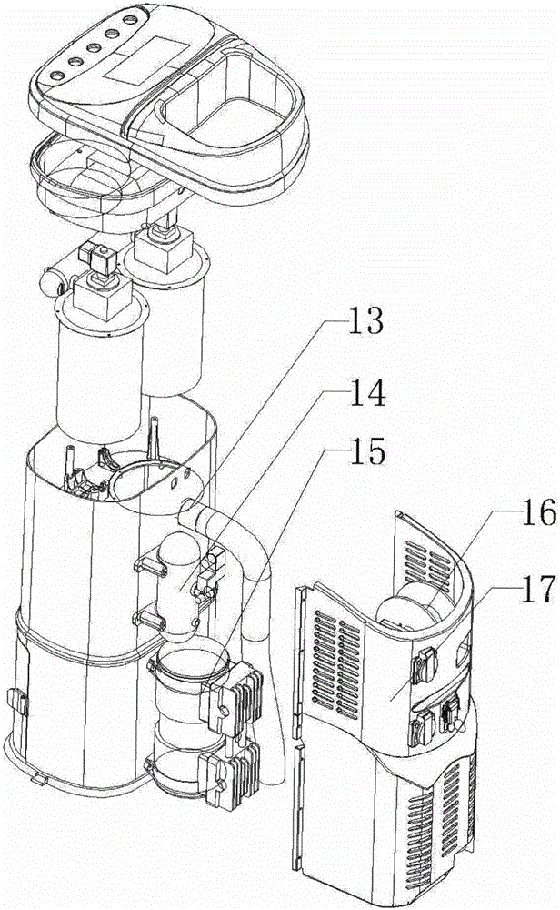 Multipurpose split type pulse dust collecting wagon