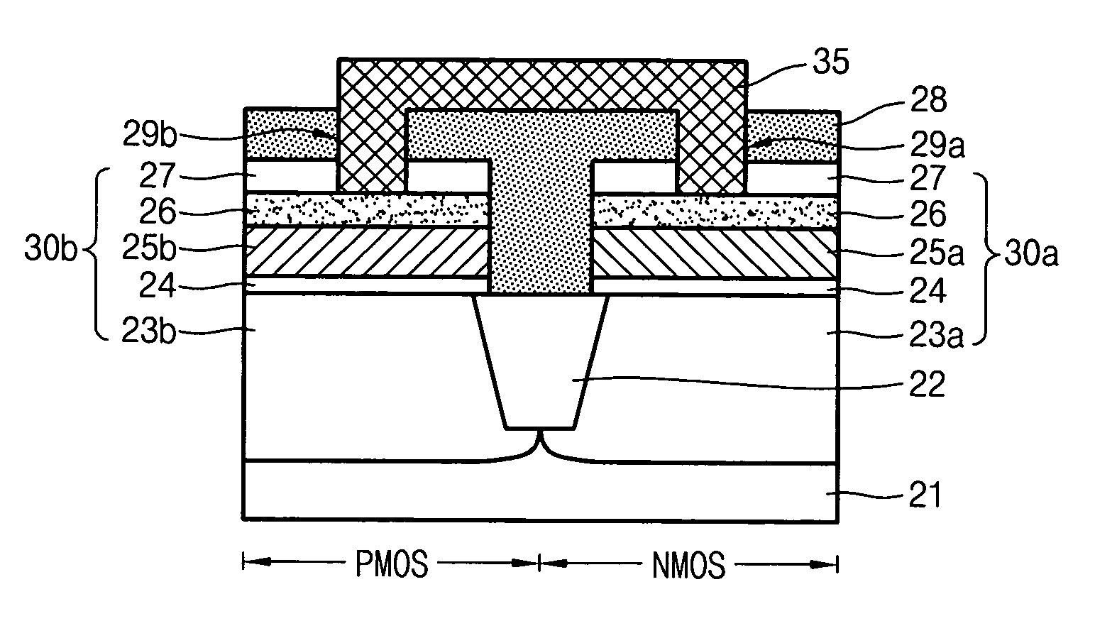 CMOS device with dual polycide gates and method of manufacturing the same