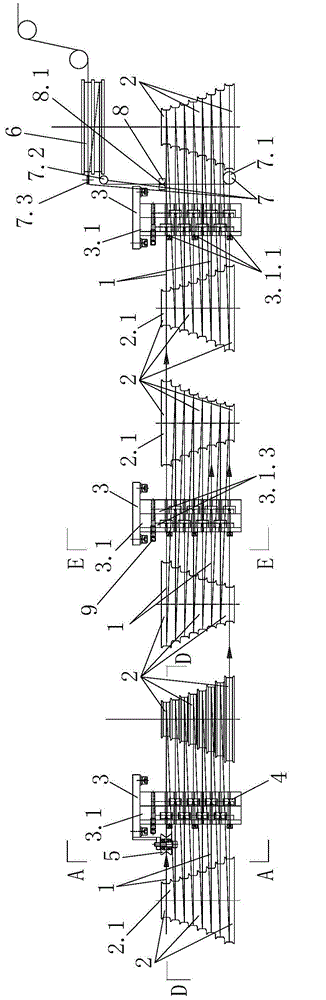 Device for unidirectional straight drawing forming of high-strength metal wire