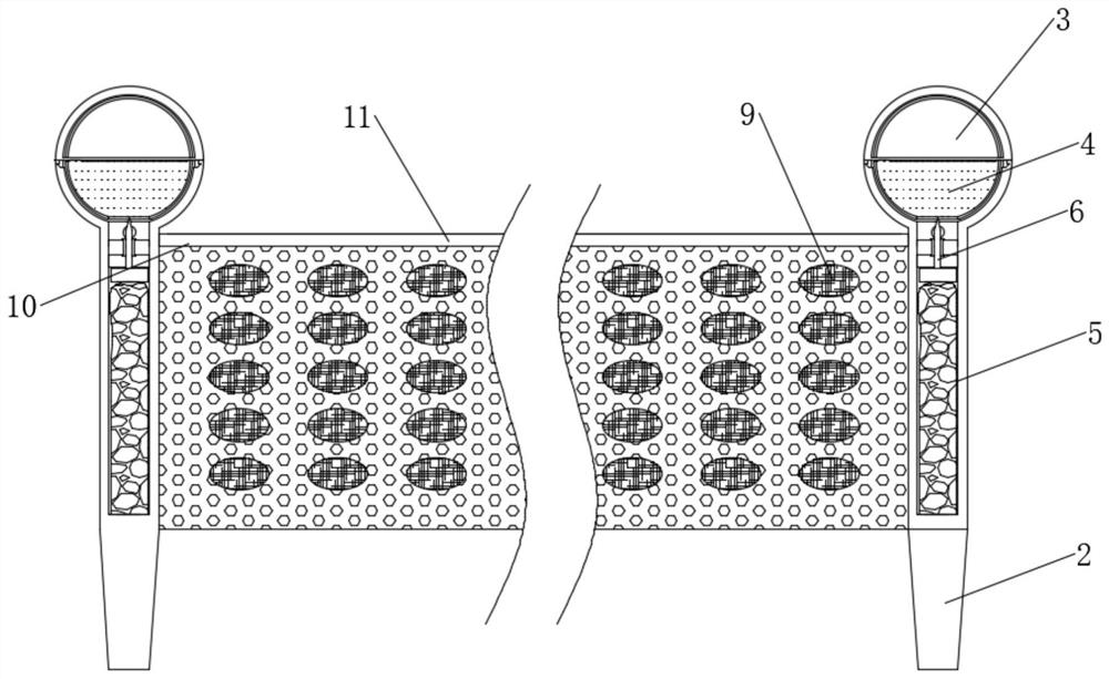 Interception and adsorption belt for recovery of riverway leaked petroleum