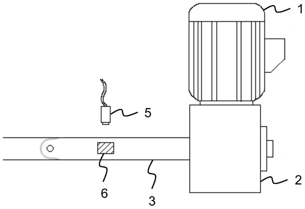 Central transmission type mud scraper output shaft rotation monitoring device and monitoring method thereof