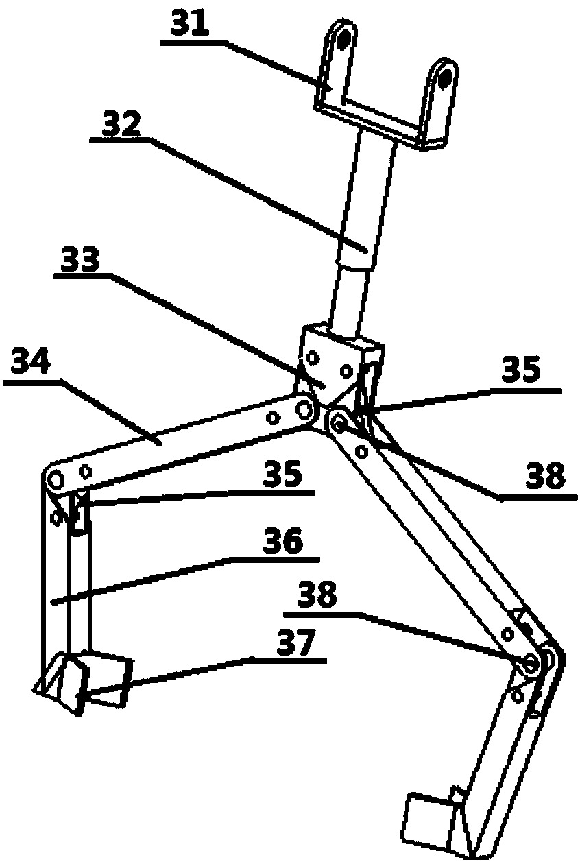 Green and three-dimensional suspended disassembling device for waste and scrap automobiles