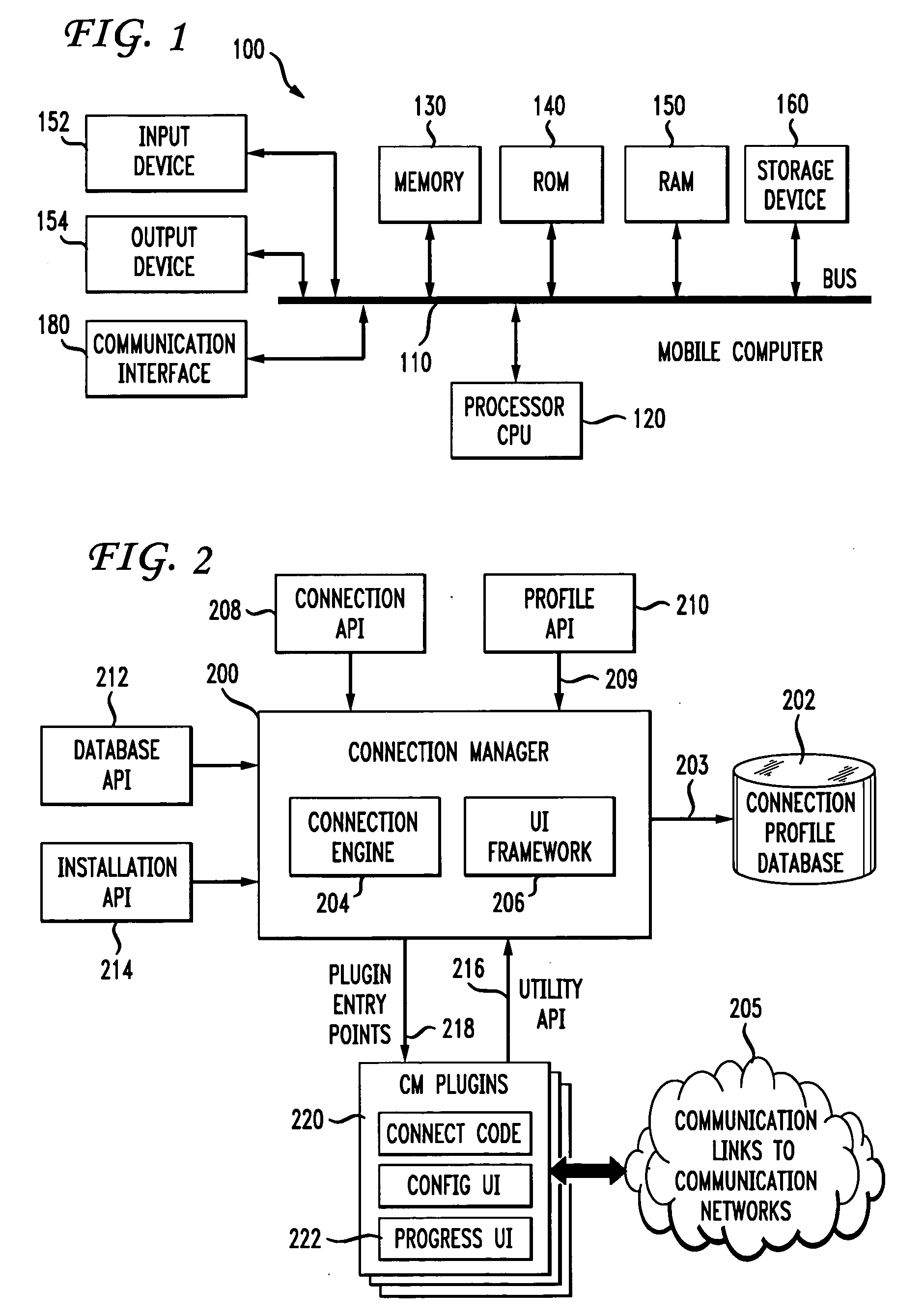 System and method of managing connections with an available network