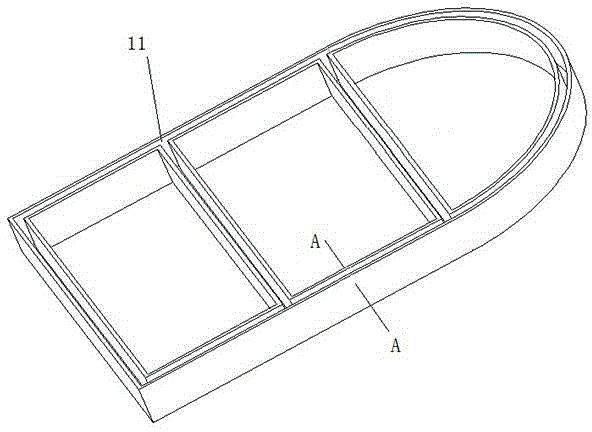 Continuous fiber thermoplastic composite plastic seat framework and preparation method thereof