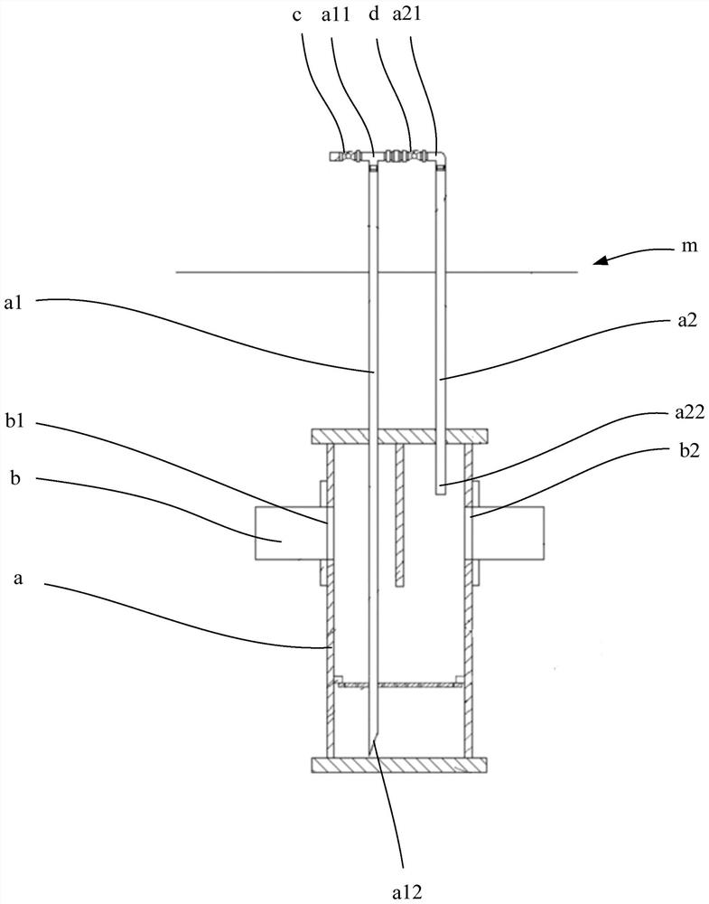 Condensate cylinder blockage removing device and blockage removing method