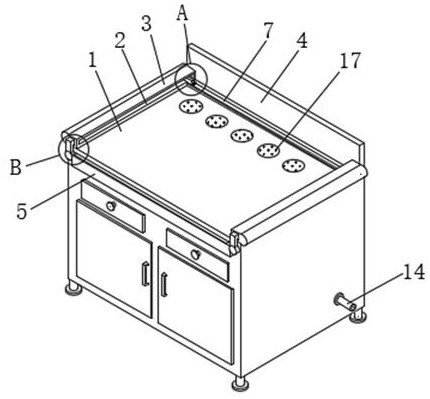 High-protection-performance all-steel experiment table cabinet