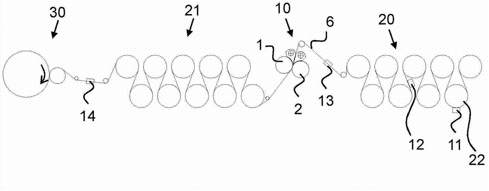 Apparatus and method for manufacture of paper and cardboards