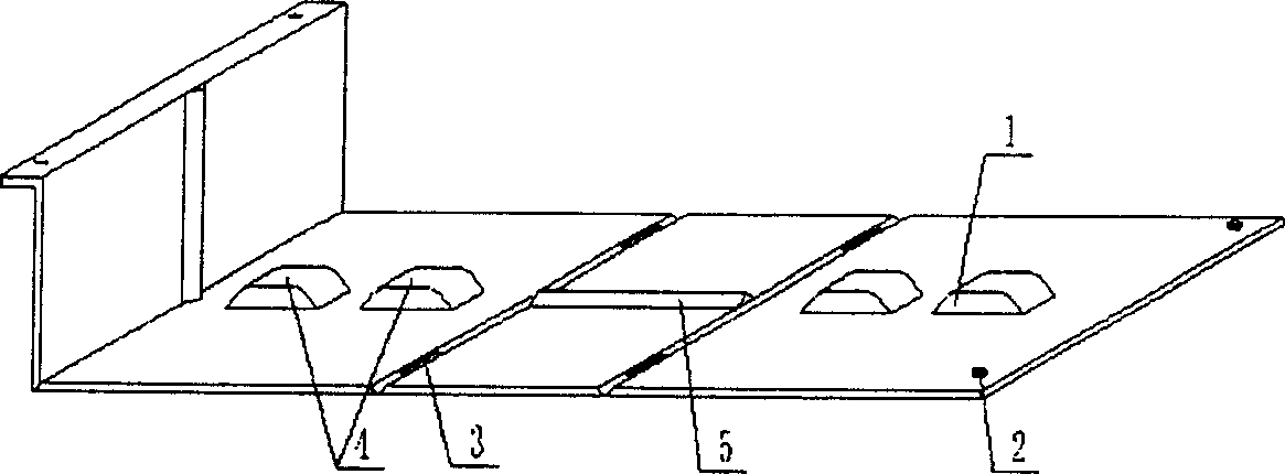 Die in use for molding component of concrete filled double thin wall