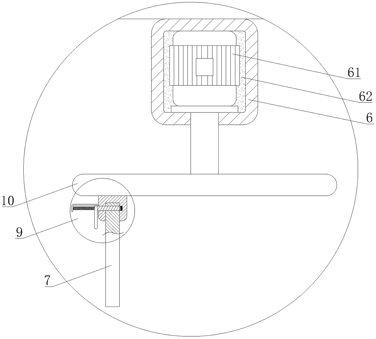 Circling moxibustion assisting device and method