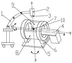 Radiotherapy device guided by MRI