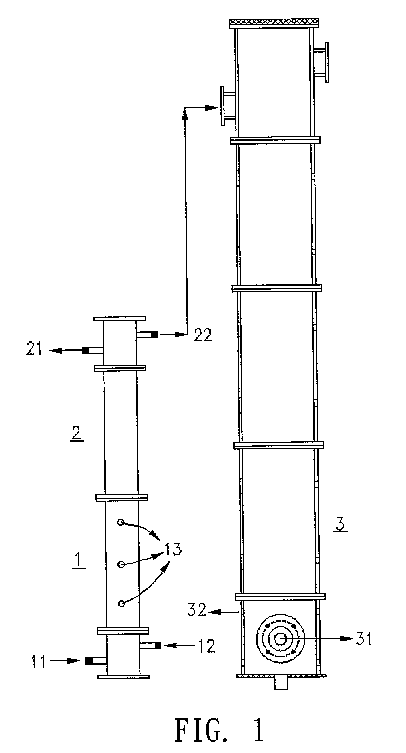 Method for processing alkene-containing exhaust gas