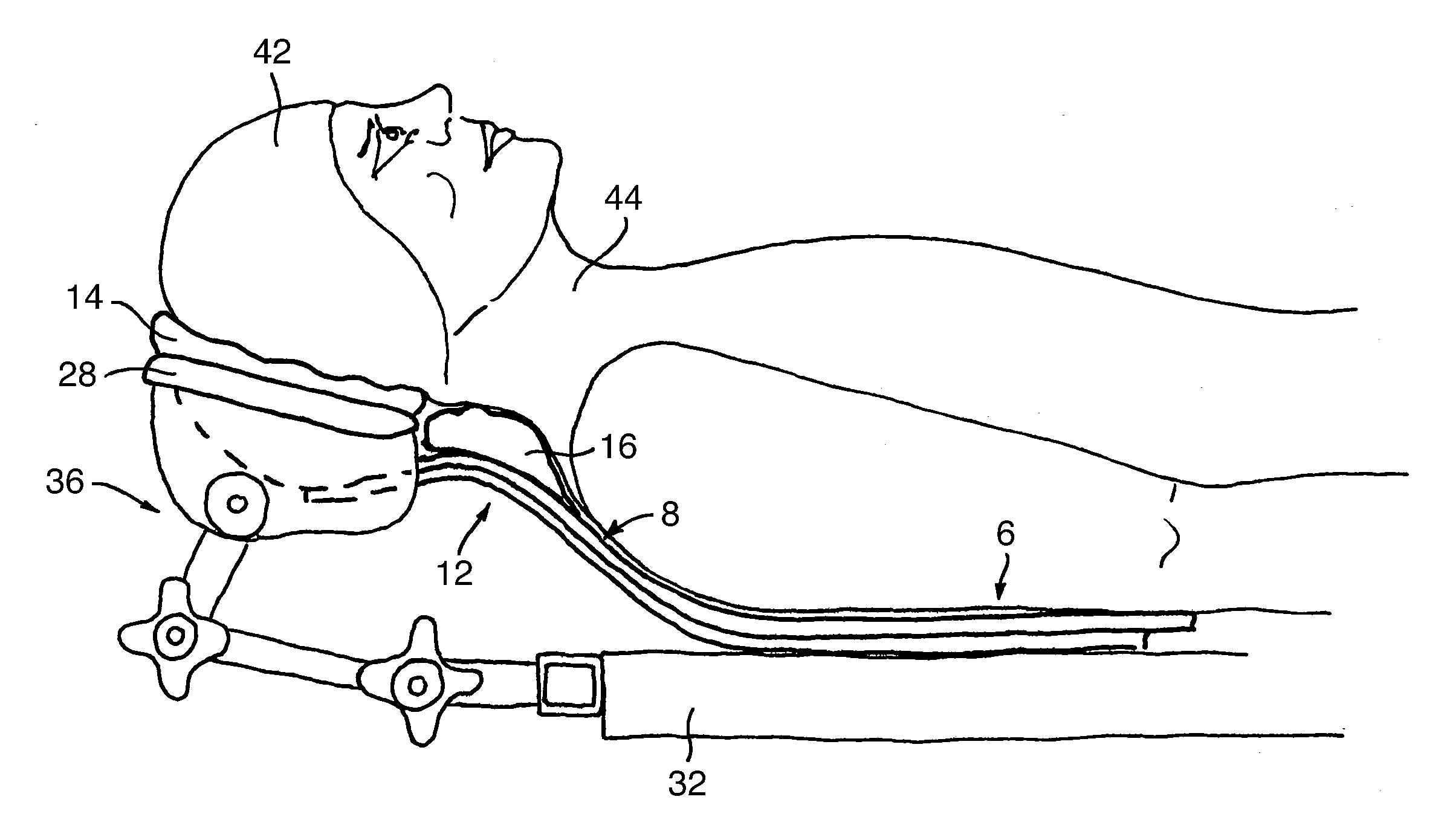 Support for supporting a patient