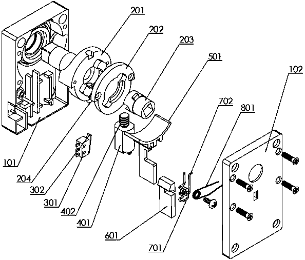 Anti-technological-opening motor clutch control method and mechanism