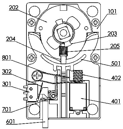 Anti-technological-opening motor clutch control method and mechanism