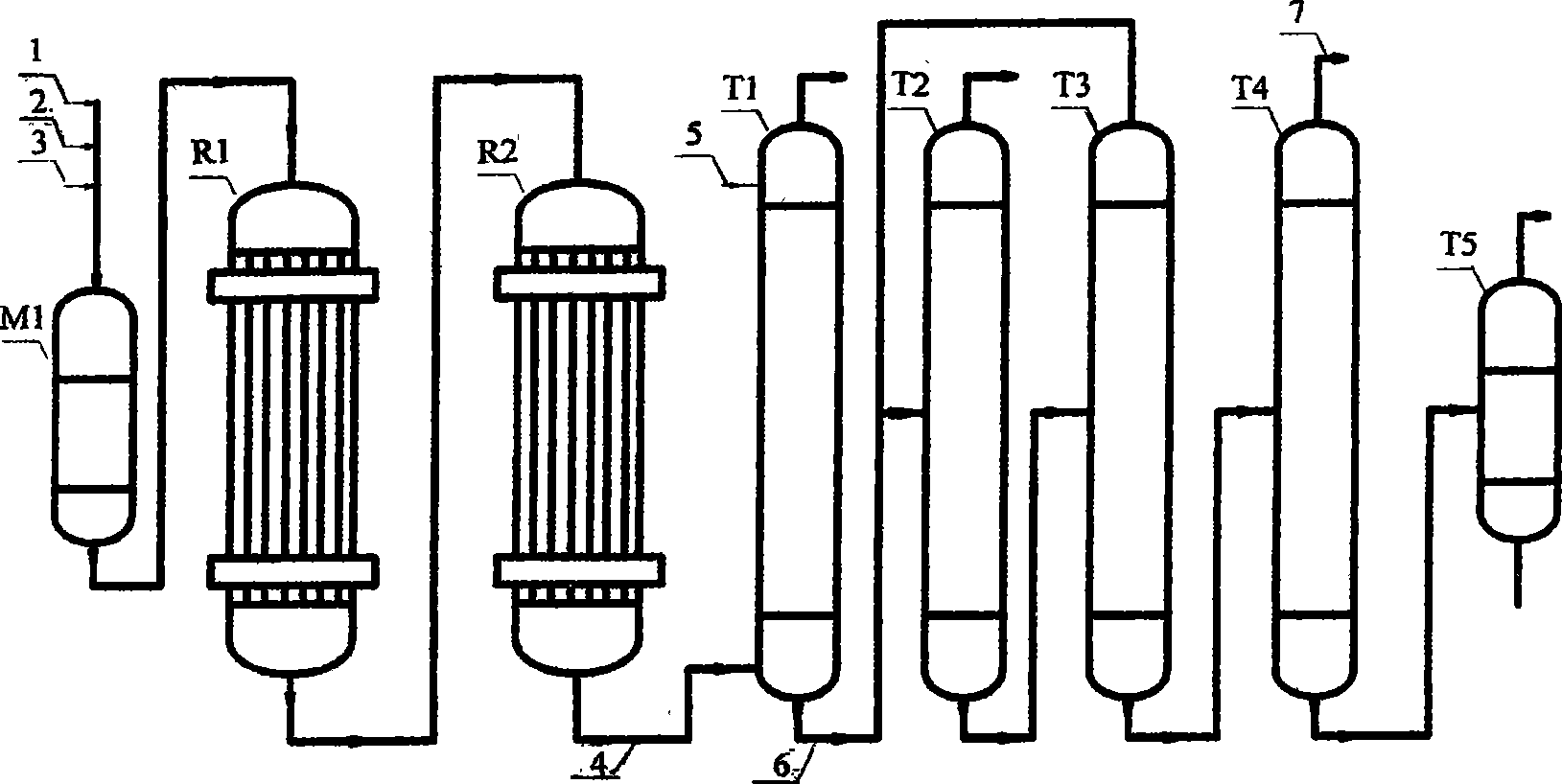 Method for producing (methyl) acrylic acid