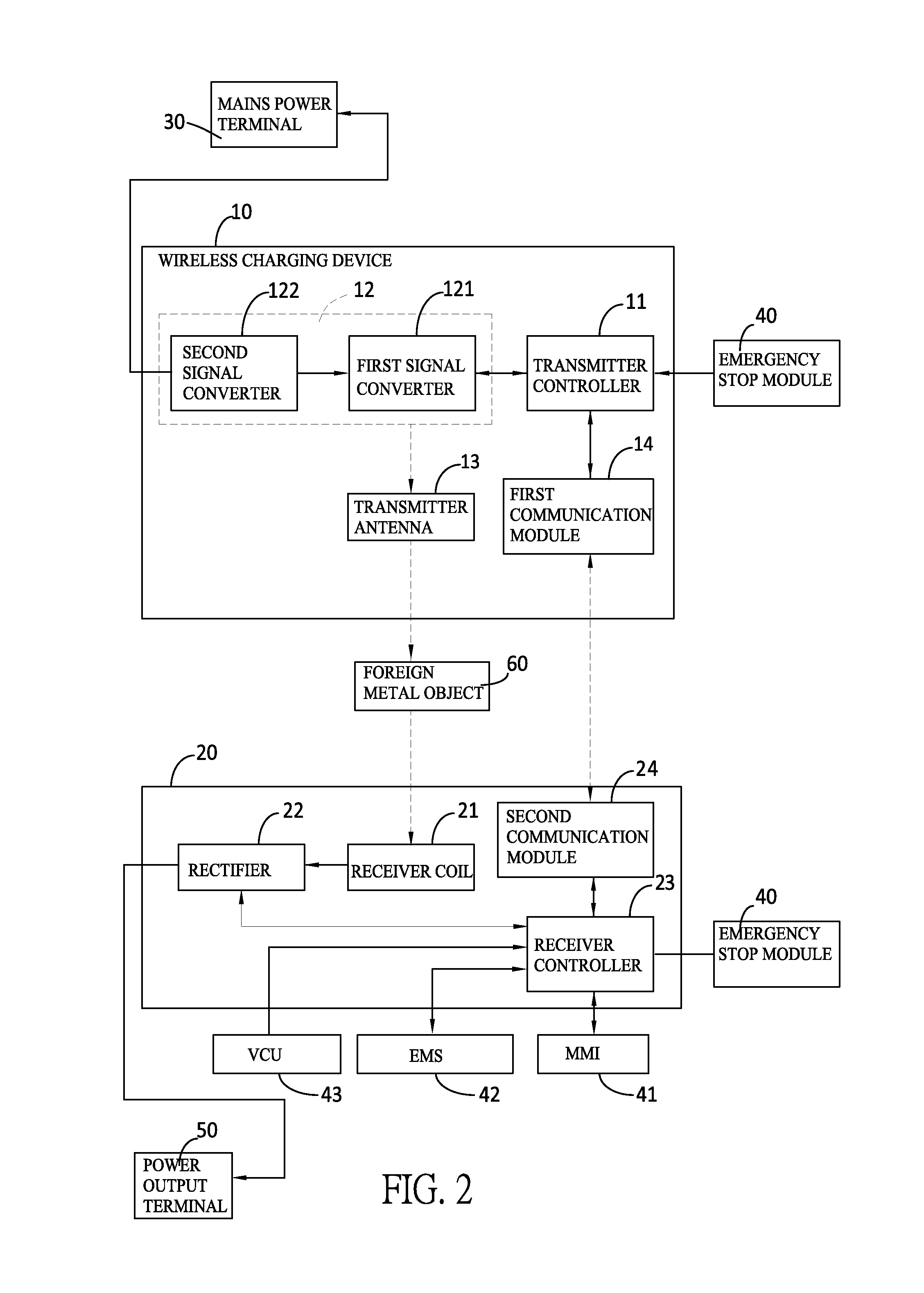 Wireless charging system and foreign metal object detection method therefor