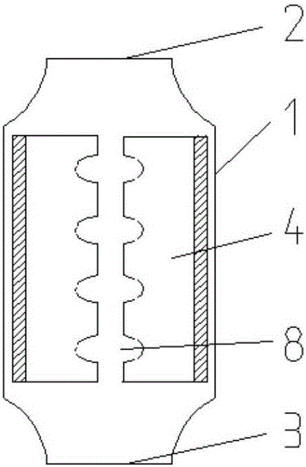 Aluminum foil flexible intermediate bulk container with inner tie bar