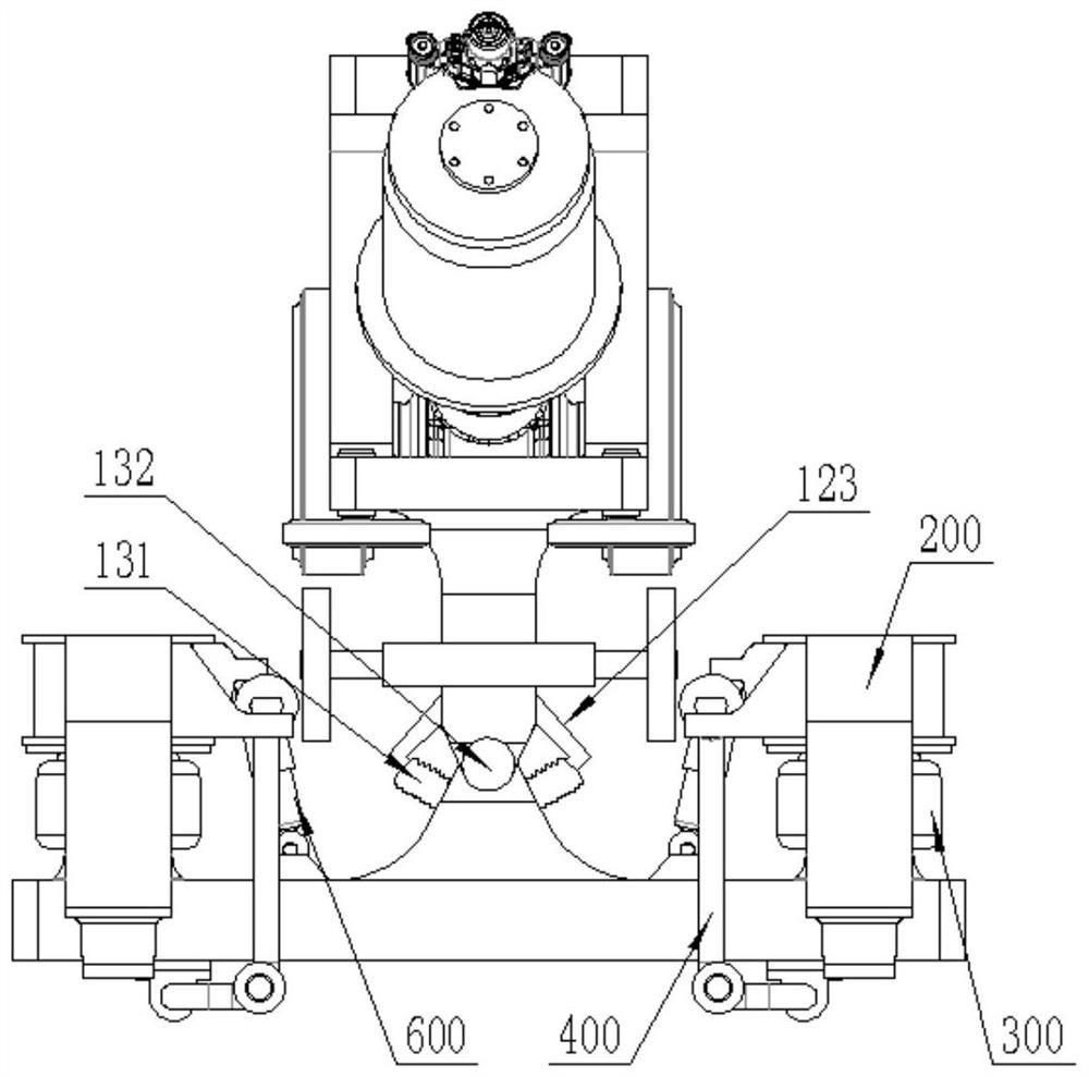 Suspension type single-shaft bogie and suspension type single-rail working vehicle