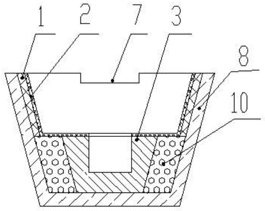 Continuous casting tundish recycled material working lining and preparation method thereof