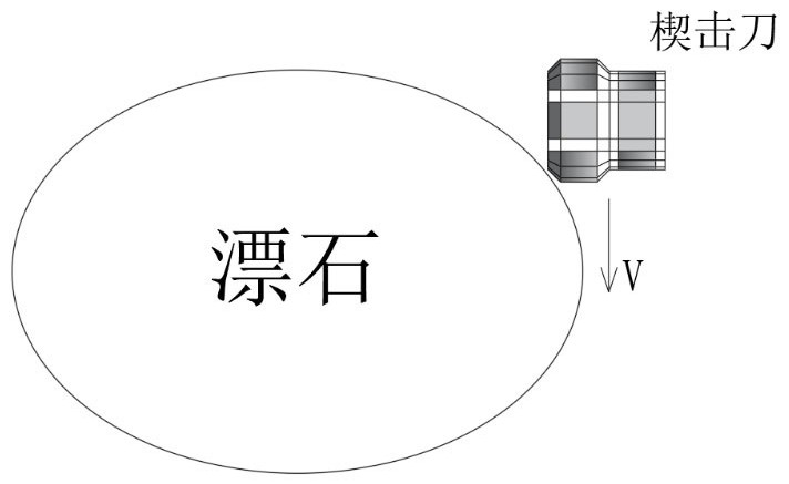 Boulder stratum earth pressure balance shield wedge-striking cutter mounting structure and design method