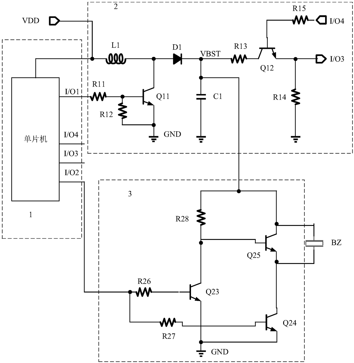 Buzzer driving circuit and corresponding buzzer driving method