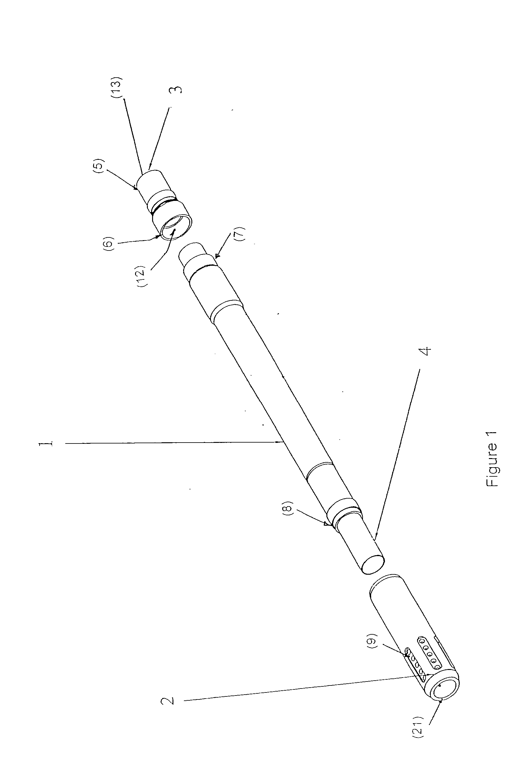 Pneumatic paintball marker, universal barrel, adaptor and insert combination