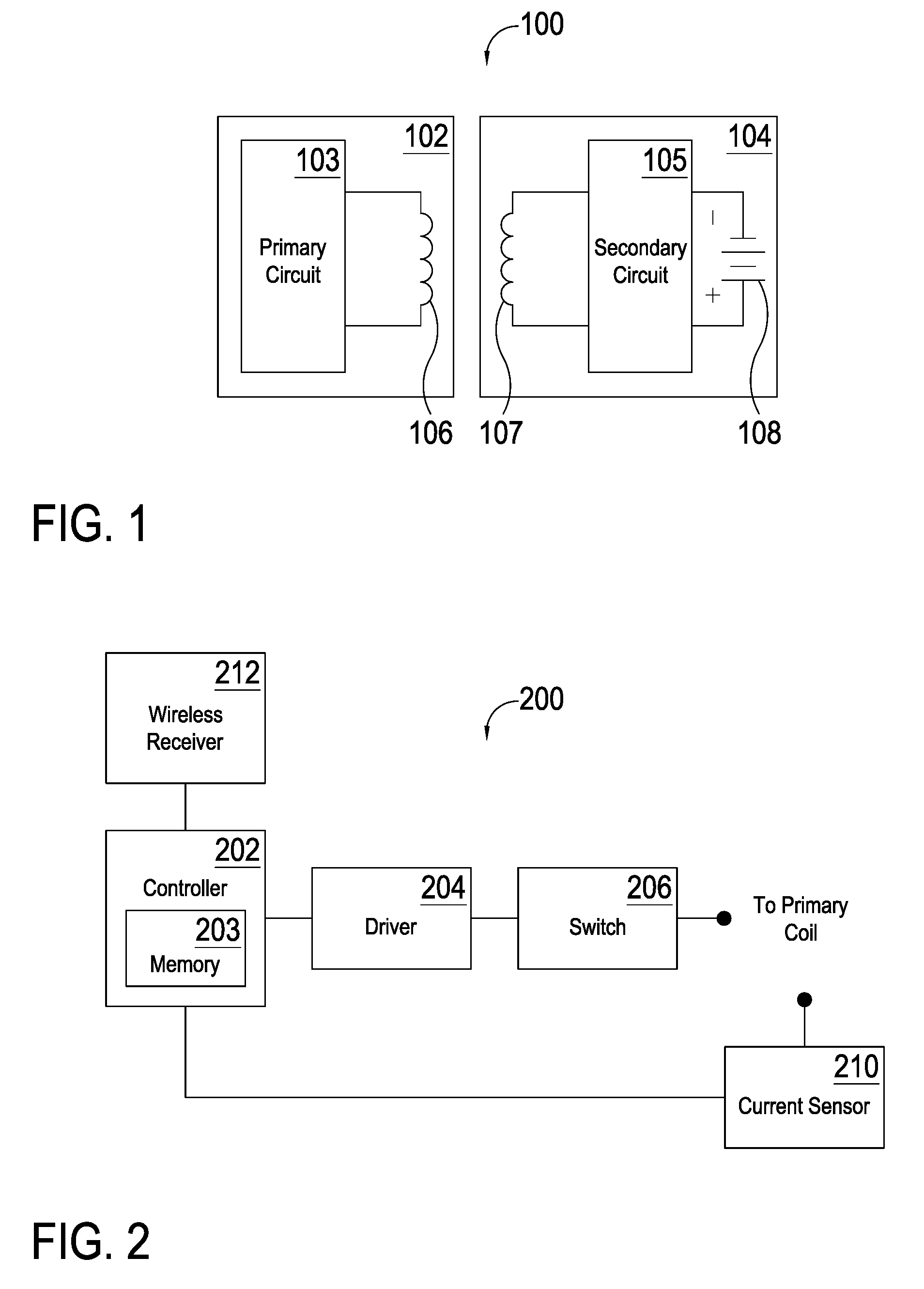 Inductive power supply system with battery type detection