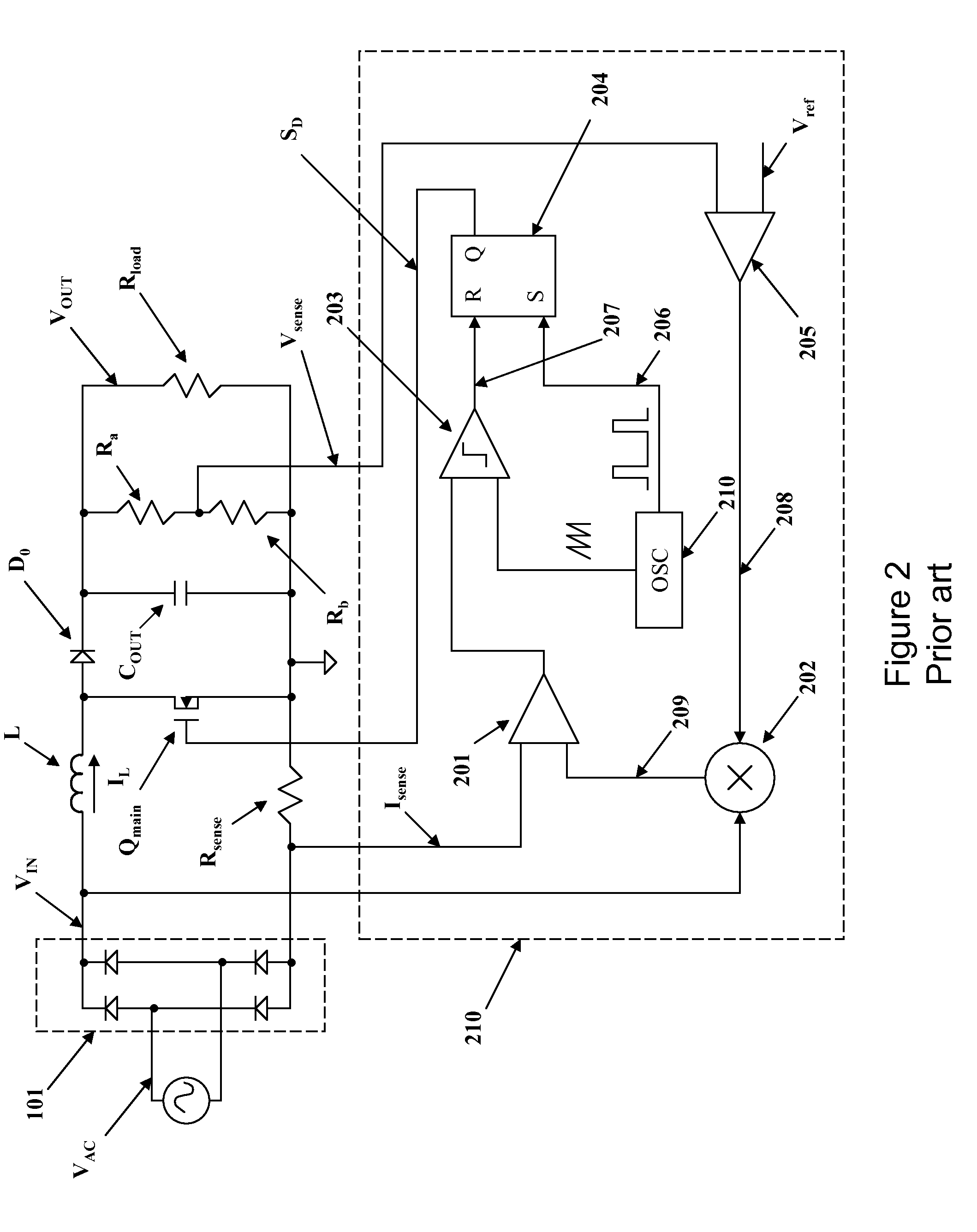 Utilization of a multifunctional pin combining voltage sensing and zero current detection to control a switched-mode power converter